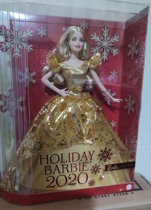 Коллекционная кукла holiday barbie 2020