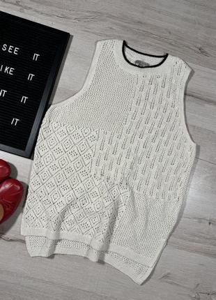 Ажурна, вʼязана жилетка river island