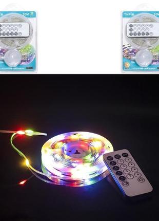 Гирлянда музыкальная led d-50x, usb 100l лента 10 метров 8 различных мелодий, с пультом