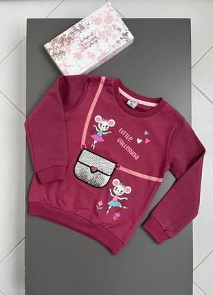 Свитшот на девочку 4 5 лет