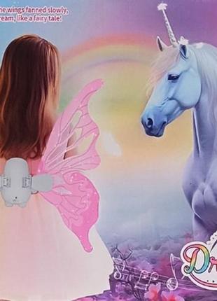 Детские карнавальные крылья "бабочка" 85047e музыка, свет, подвижные