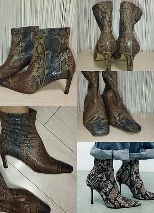 Вінтажні шкіряні ботильйони панчохи