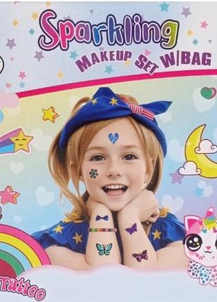 Детский игрушечный набор косметики l5285 лак 2 шт, помада, блеск, обруч для волос