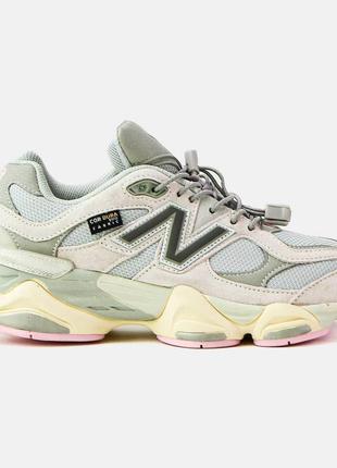 Кроссовки женские new balance 9060 cordura grey pink