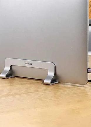 Підставка для ноутбука вертикальна ugreen vertical stand aluminum lp258 (20471) сріблястий3 фото