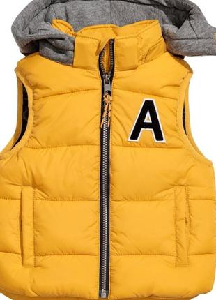 Детская теплая жилетка h&m 98/104, 2-4 года