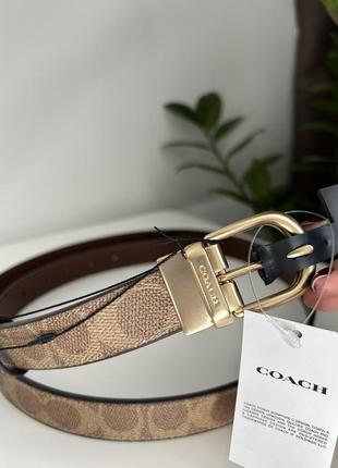 Кожаный ремень coach брендовый ремень