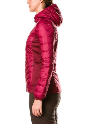 Жіноча легка пухова куртка berghaus hydroponics 700 рожева червана демісезонна жвноча куртка з капюшоном3 фото