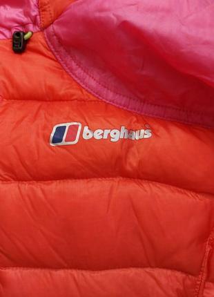 Жіноча легка пухова куртка berghaus hydroponics 700 рожева червана демісезонна жвноча куртка з капюшоном5 фото