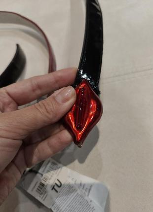 Лакированные кожаные пояса "губы" 💋💋