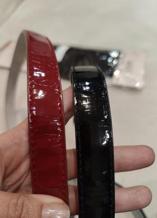 Лакированные кожаные пояса "губы" 💋💋