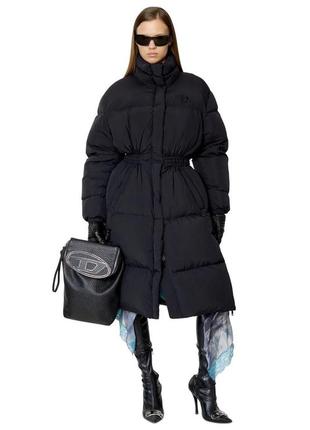 Пуховик миди зип diesel оригинал