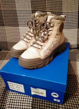 Ботинки зимние кожаные