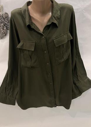 Стильная рубашка вискоза 100%