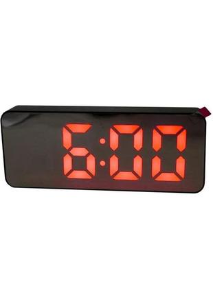 Годинник електронний настільний gaosiio ds-3821l, червоне підсвічування (vs7006712-2)