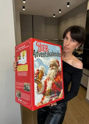 Пивний набір 24 пляшки по 0,33 адвент-календар kalea beer advent calendar edition hoppy santa