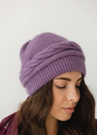 Теплая шапка из ангоры