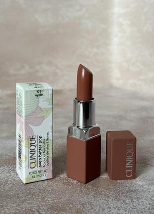 Clinique - even bettertm pop lip colour foundation - устойчивая помада, 01 - eyelet, 3.9 g