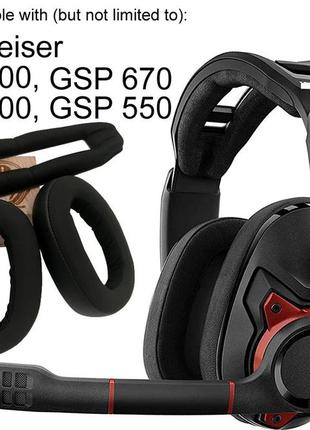 Накладка + амбушюры для наушников sennheiser gsp  500 / gsp  550 / gsp 600 / gsp 670