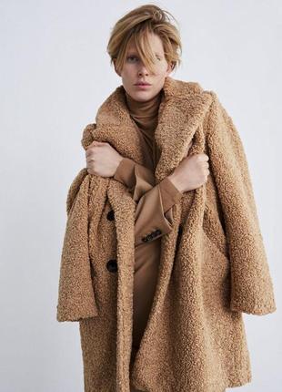 Шубка тедді zara