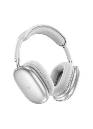 Бездротові навушники з mp3 плеєром hoco w35 air triumph silver оригінал! | 45 годин, bt5.3, microsd, aux