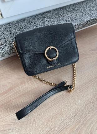 Шкіряна сумка клач крос боді michael kors
