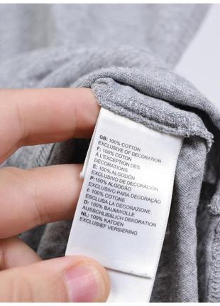 Мужская футболка the north face | s/m*| серая хлопковая с большим лого на груди3 фото