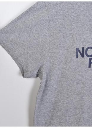 Мужская футболка the north face | s/m*| серая хлопковая с большим лого на груди8 фото