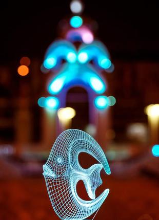 Сменная картинка для ночника-светильника 3d "коралловая рыбка" 3dtoyslamp cl0127368