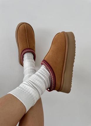 Ugg tazz platform chestnut premium3 фото