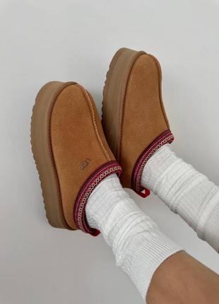 Ugg tazz platform chestnut premium7 фото