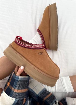 Ugg tazz platform chestnut premium2 фото