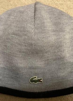 Двусторонняя шапка стані lacoste
