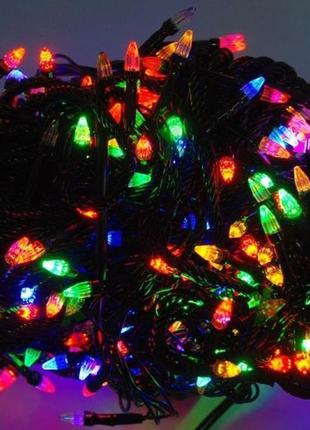 Гірлянда світлодіодна led 300 мультик чорний