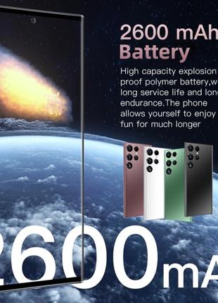 Мобільний телефон смартфон samsung s22ultra 5g d12332, 2 гб + 16 гб, екран 6,7 дюйма4 фото