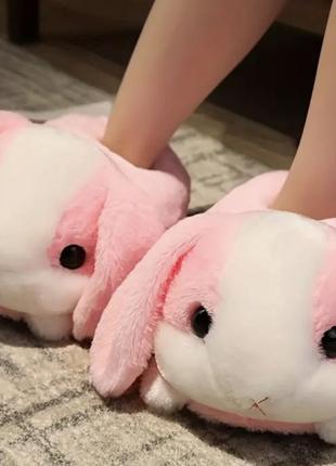 Тапочки зайчики, женские тапочки 35-40, домашние тапочки , тапочки для дома , тапочки детские