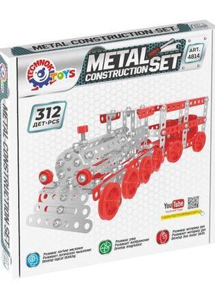 Конструктор металевий "потяг технок", 312 деталі (ts01091996102954)