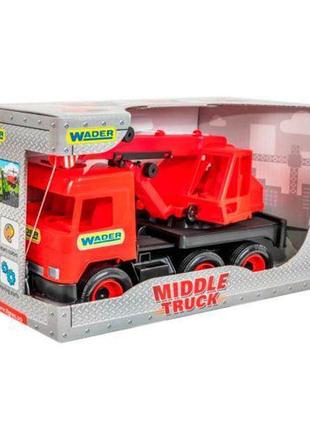 Автокран "middle truck" (красный) (ts0109199645001)