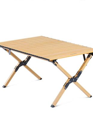 Розкладний кемпінговий столик naturehike cnk2300ju010 алюміній (бежевий) розмір s