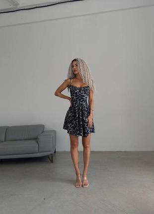 Жіноча літня сукня леопардова принт