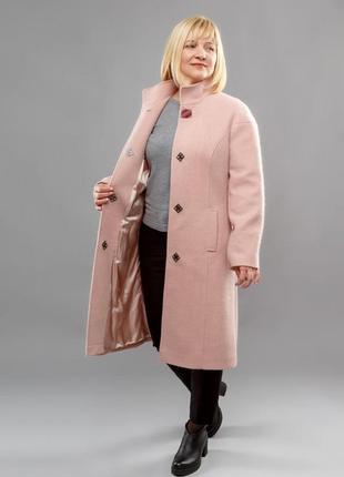 Пальто шерстяное vil'ni глостер нежно-розовый