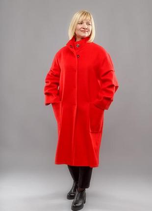 Пальто вовняне vil'ni лестер червоний