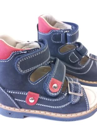 Ортопедичні сандалі для хлопчика 003-1-bred-23