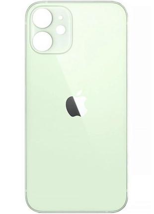 Задня кришка (скло) iphone 12 mini green (big hole)