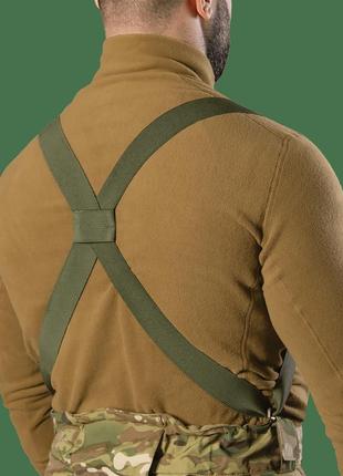 Подтяжки 7 level олива — тактические, гибкие, надёжная посадка под брюки defender