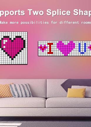 Набор светодиодных пиксельных дисплеев diy pixel display kit (комплект 1+3), черный