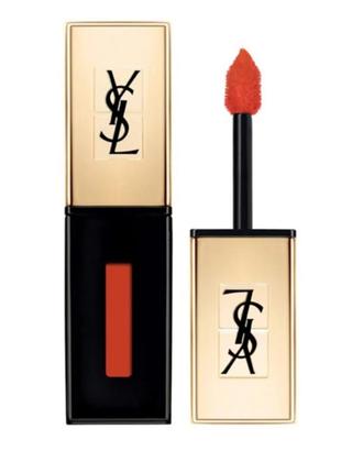 Помада блиск для губyves saint laurent ysl
rouge pur couture vernis a levres 08 orange de chine. 6 ml.