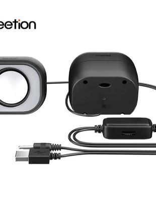 Колонки для ноутбука meetion sp2010 3.5mm+usb, компьютерные колонки
