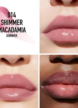 Глянцевый блеск-плампер dior addict lip maximizer 014 shimmer macadamia 6 мл