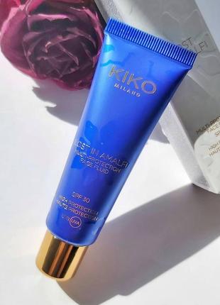 Kiko milano lost in amalfi multi protector face fluid солнцезащитный увлажняющий крем для лица spf 30